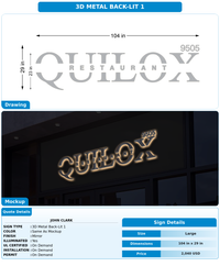CUSTOM MOCKUP SIGN FOR John Clark
