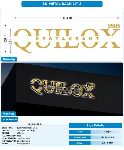 CUSTOM MOCKUP SIGN FOR John Clark