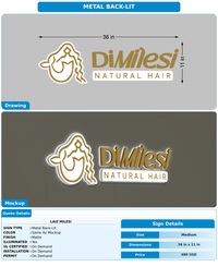 CUSTOM MOCKUP SIGN FOR Laiz Milesi
