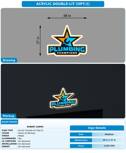 CUSTOM MOCKUP SIGN FOR Robert canipe