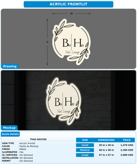 CUSTOM MOCKUP SIGN FOR Thao Nguyen