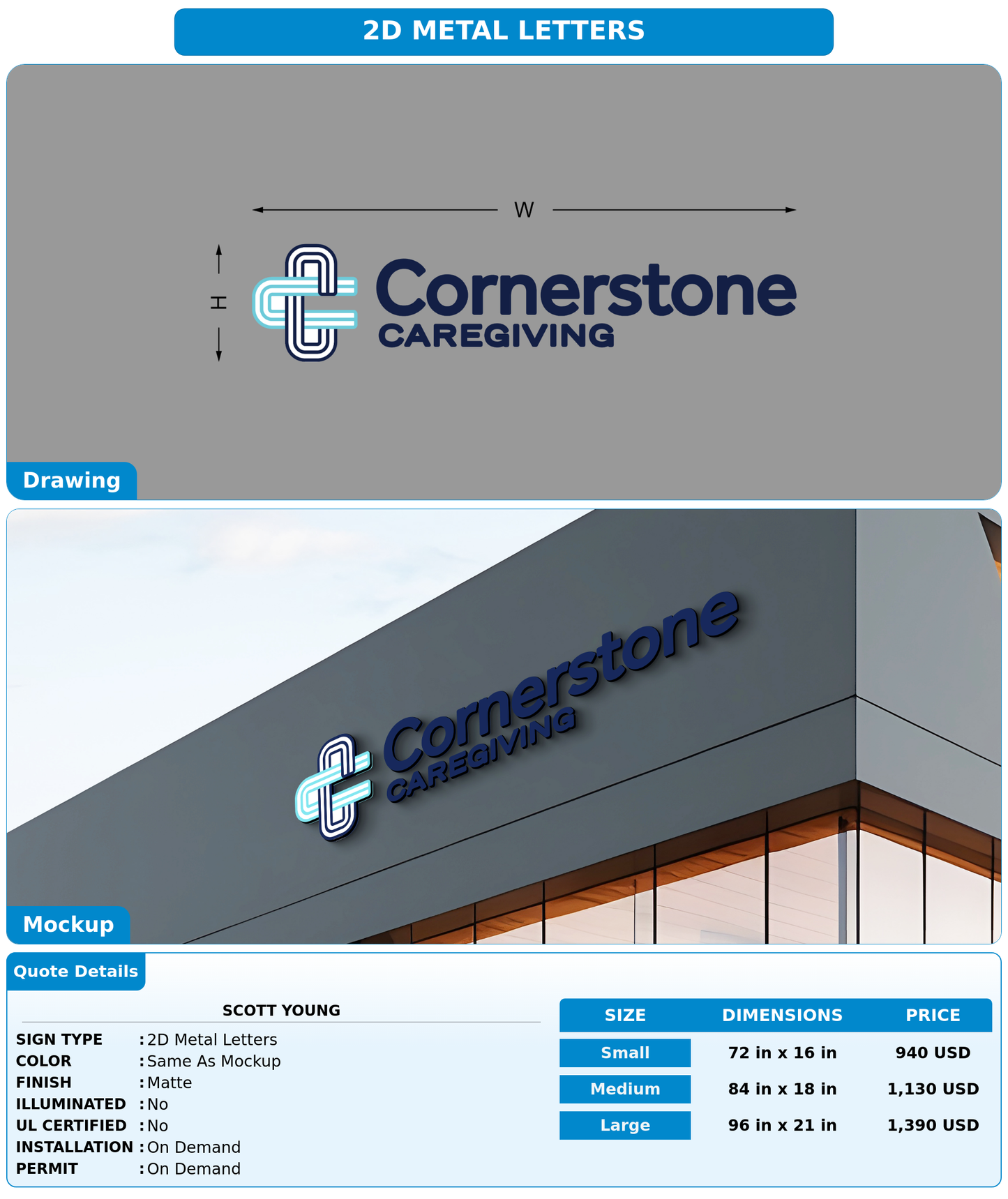 CUSTOM MOCKUP SIGN FOR Scott Young