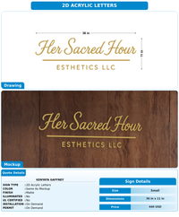 CUSTOM MOCKUP SIGN FOR Kenyata Gaffney