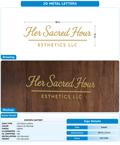 CUSTOM MOCKUP SIGN FOR Kenyata Gaffney