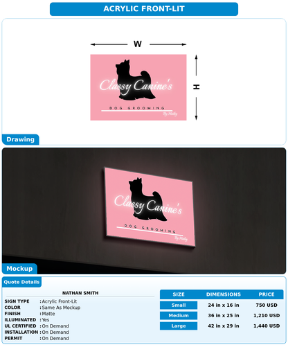CUSTOM MOCKUP SIGN FOR Nathan Smith