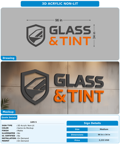 CUSTOM MOCKUP SIGN FOR Luis S