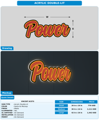 CUSTOM MOCKUP SIGN FOR Vincent Aceto