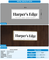 CUSTOM MOCKUP SIGN FOR Crystal Magnant