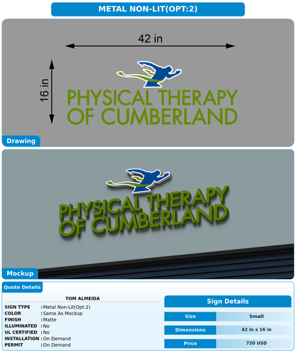 CUSTOM MOCKUP SIGN FOR Tom Almeida
