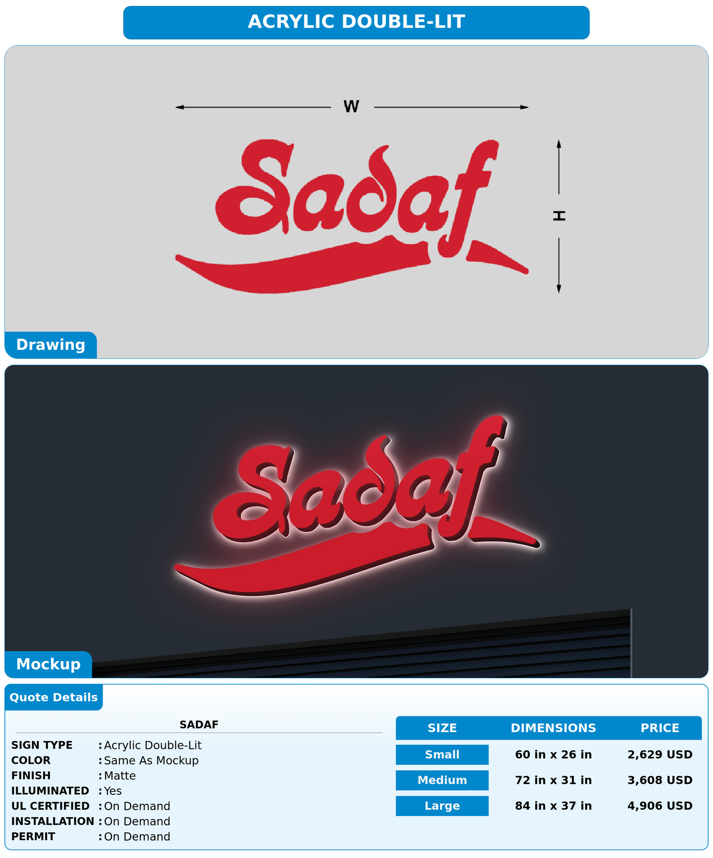 CUSTOM MOCKUP SIGN FOR Sadaf