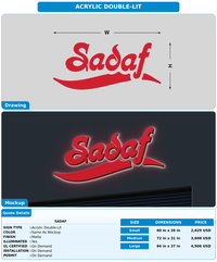 CUSTOM MOCKUP SIGN FOR Sadaf