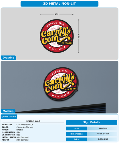 CUSTOM MOCKUP SIGN FOR Seamus Kolb