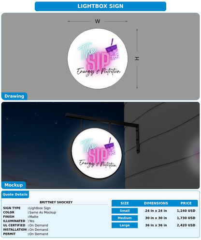 CUSTOM MOCKUP SIGN FOR Brittney Shockey