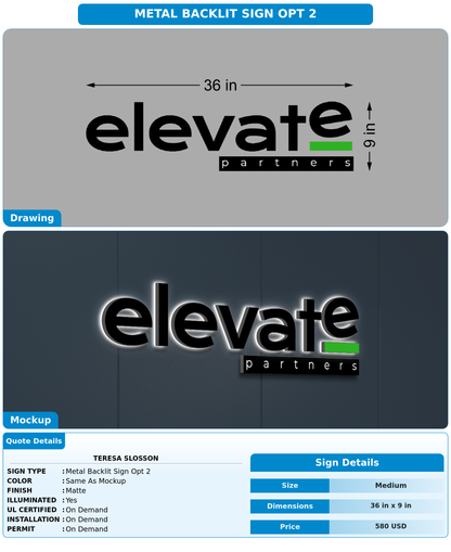 CUSTOM MOCKUP SIGN FOR Teresa Slosson