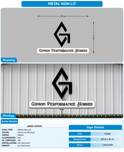 CUSTOM MOCKUP SIGN FOR Jared Gipson