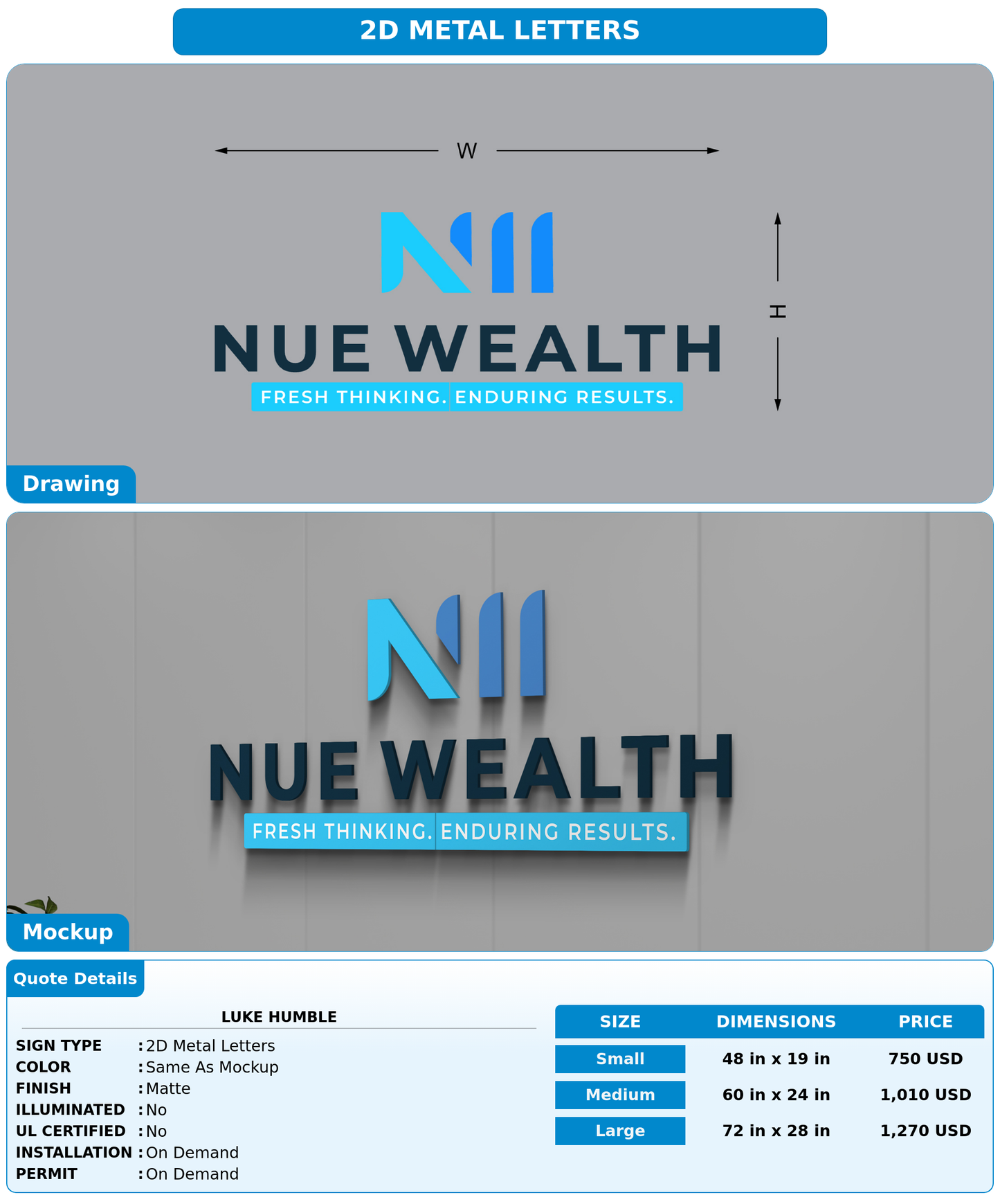 CUSTOM MOCKUP SIGN FOR Luke Humble