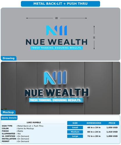 CUSTOM MOCKUP SIGN FOR Luke Humble