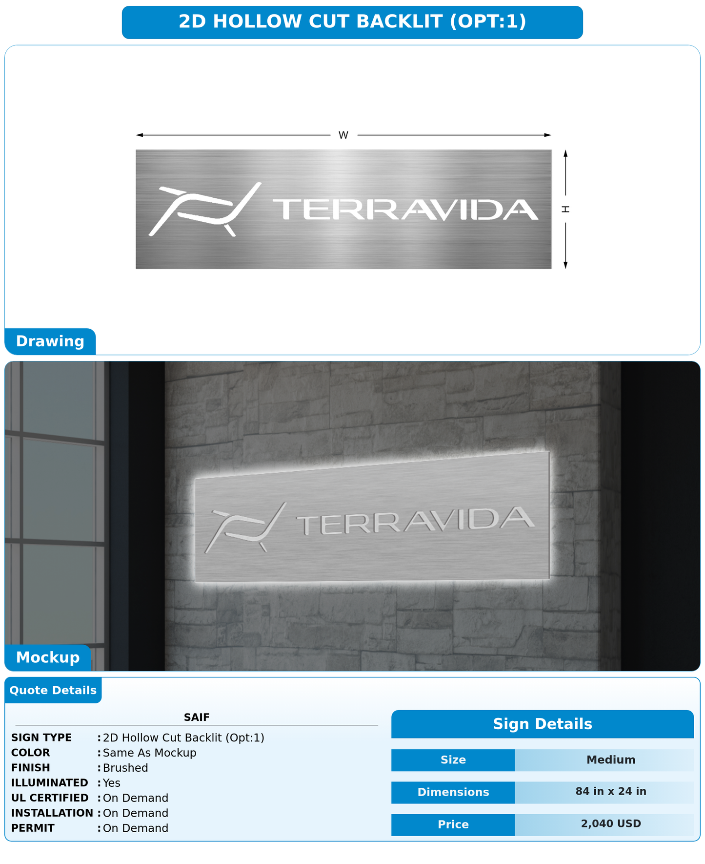 CUSTOM MOCKUP SIGN FOR Saif