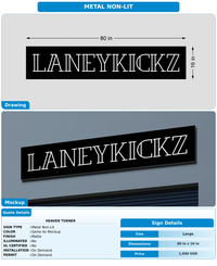 CUSTOM MOCKUP SIGN FOR Heaven Turner
