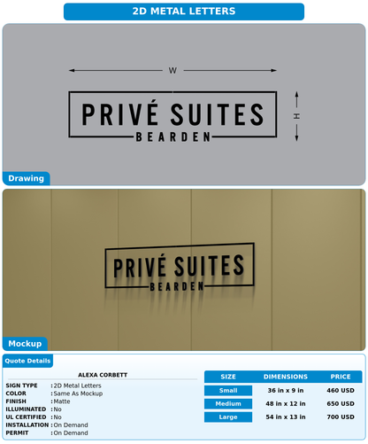 CUSTOM MOCKUP SIGN FOR Alexa Corbett