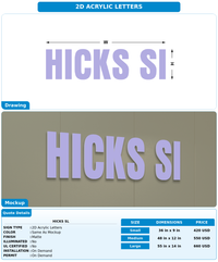 CUSTOM MOCKUP SIGN FOR Hicks Sl