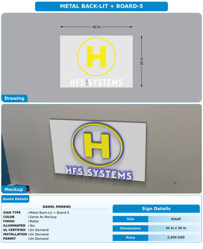 CUSTOM MOCKUP SIGN FOR Daniel Moreno