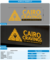 CUSTOM MOCKUP SIGN FOR Kareem  Hassan