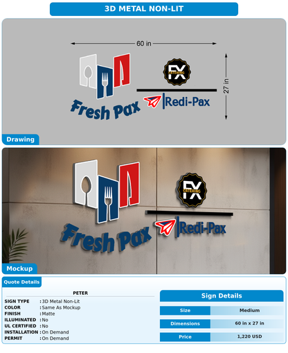 CUSTOM MOCKUP SIGN FOR peter