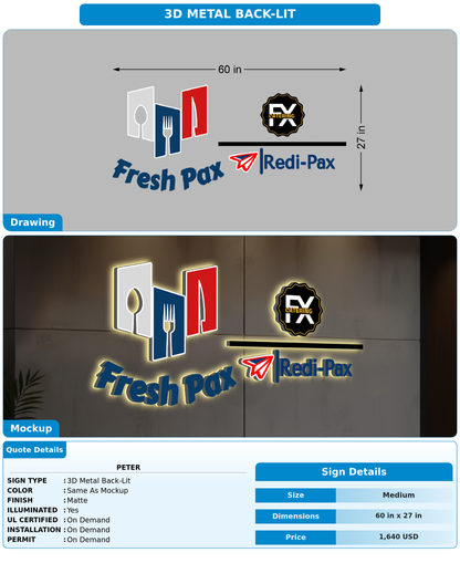 CUSTOM MOCKUP SIGN FOR peter