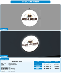 CUSTOM MOCKUP SIGN FOR DrewClaire Veloff