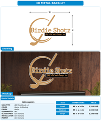 CUSTOM MOCKUP SIGN FOR Carson James