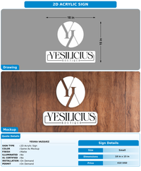 CUSTOM MOCKUP SIGN FOR Yesika Vazquez