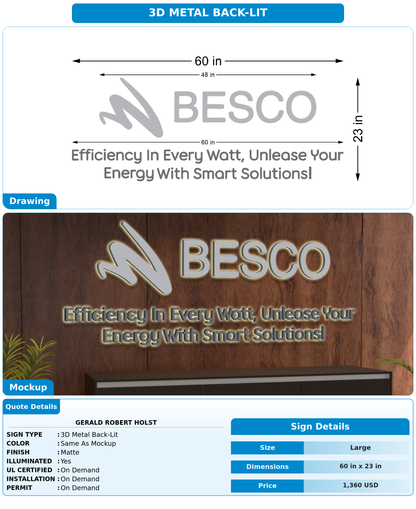 CUSTOM MOCKUP SIGN FOR GERALD ROBERT HOLST