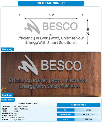 CUSTOM MOCKUP SIGN FOR GERALD ROBERT HOLST