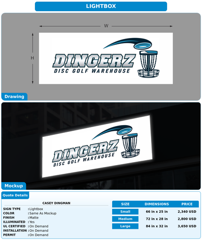 CUSTOM MOCKUP SIGN FOR Casey Dingman