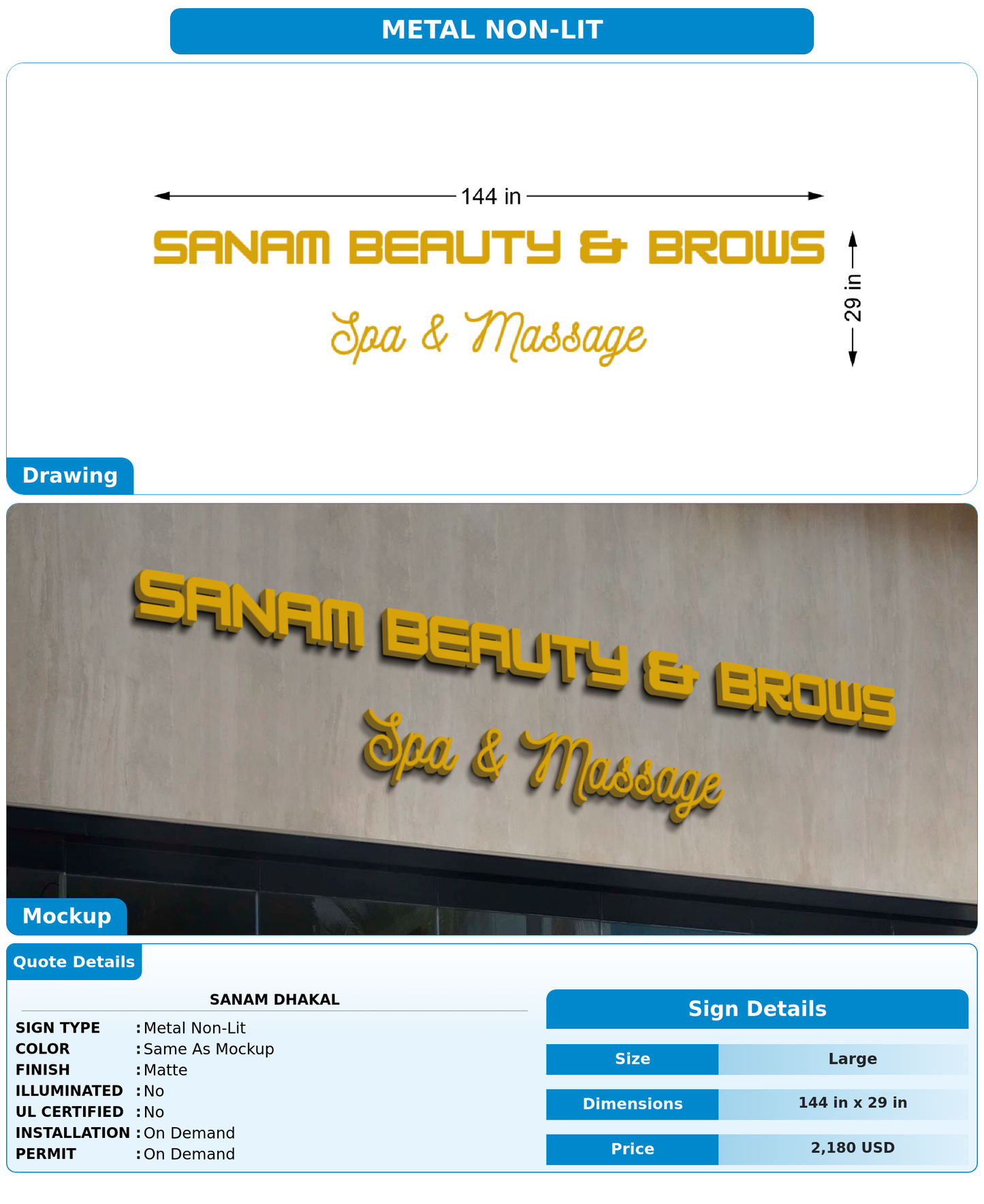 CUSTOM MOCKUP SIGN FOR Sanam dhakal