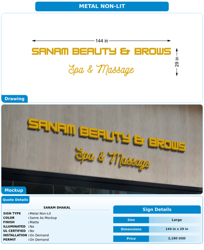 CUSTOM MOCKUP SIGN FOR Sanam dhakal