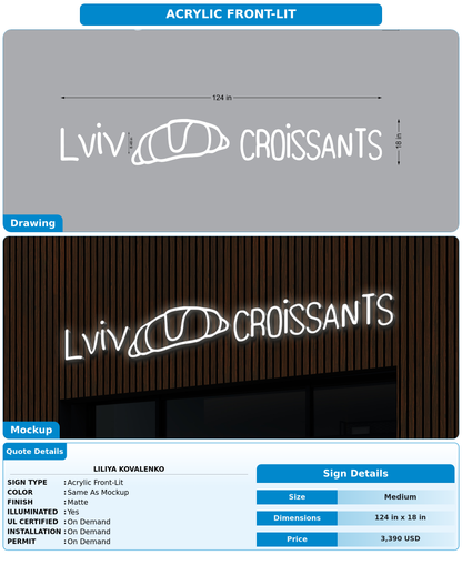 CUSTOM MOCKUP SIGN FOR Liliya Kovalenko