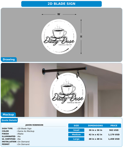 CUSTOM MOCKUP SIGN FOR Javon Robinson