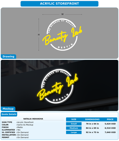 CUSTOM MOCKUP SIGN FOR Natalia Indiukova