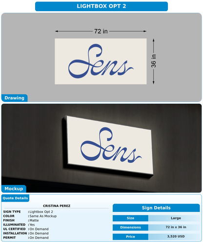 CUSTOM MOCKUP SIGN FOR Cristina Perez