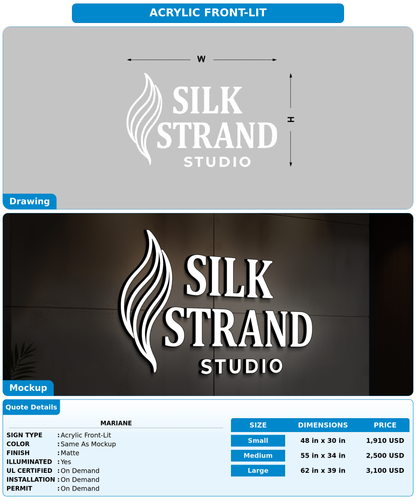 CUSTOM MOCKUP SIGN FOR Mariane