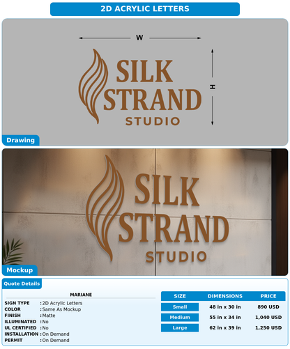 CUSTOM MOCKUP SIGN FOR Mariane