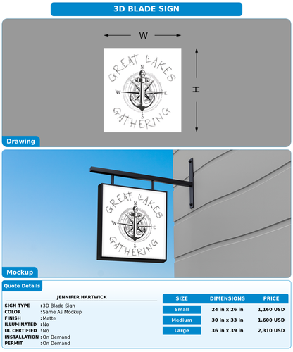 CUSTOM MOCKUP SIGN FOR Jennifer Hartwick