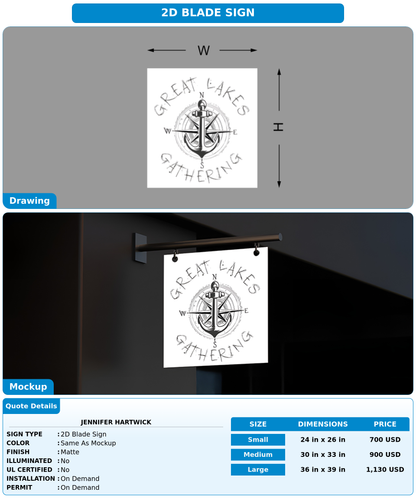 CUSTOM MOCKUP SIGN FOR Jennifer Hartwick