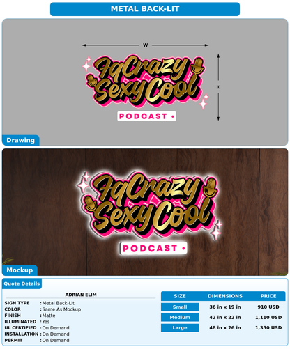 CUSTOM MOCKUP SIGN FOR Adrian Elim