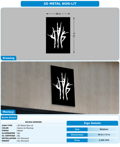 CUSTOM MOCKUP SIGN FOR Nicole bowser