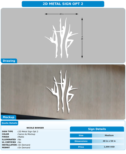 CUSTOM MOCKUP SIGN FOR Nicole bowser