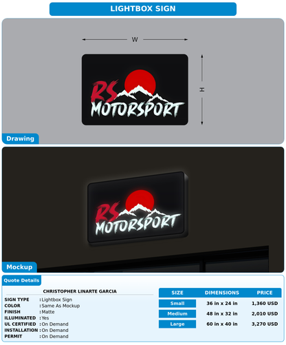 CUSTOM MOCKUP SIGN FOR Christopher Linarte Garcia