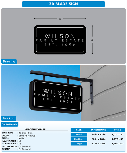 CUSTOM MOCKUP SIGN FOR Gabrielle wilson
